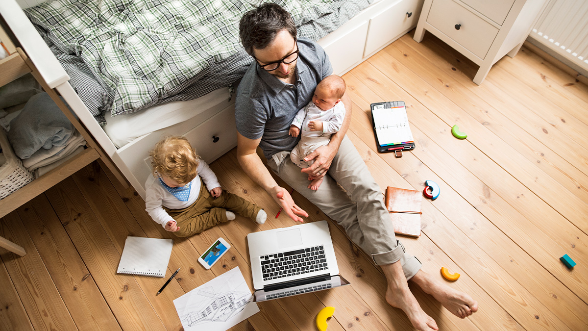 SitterTree: Dads working from home with a baby during COVID